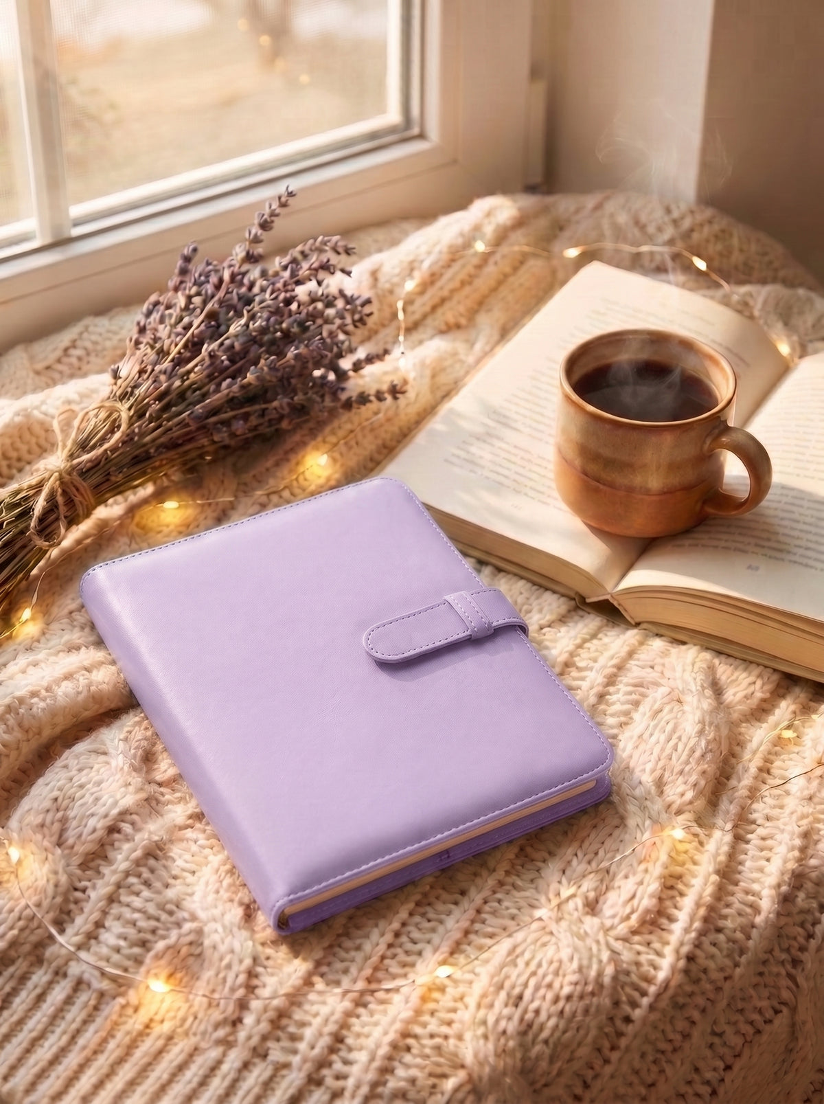 Dot Memory Folio 256 Photo Organizer Album For Instax Mini And Polaroid 2X3 - Lilac Purple