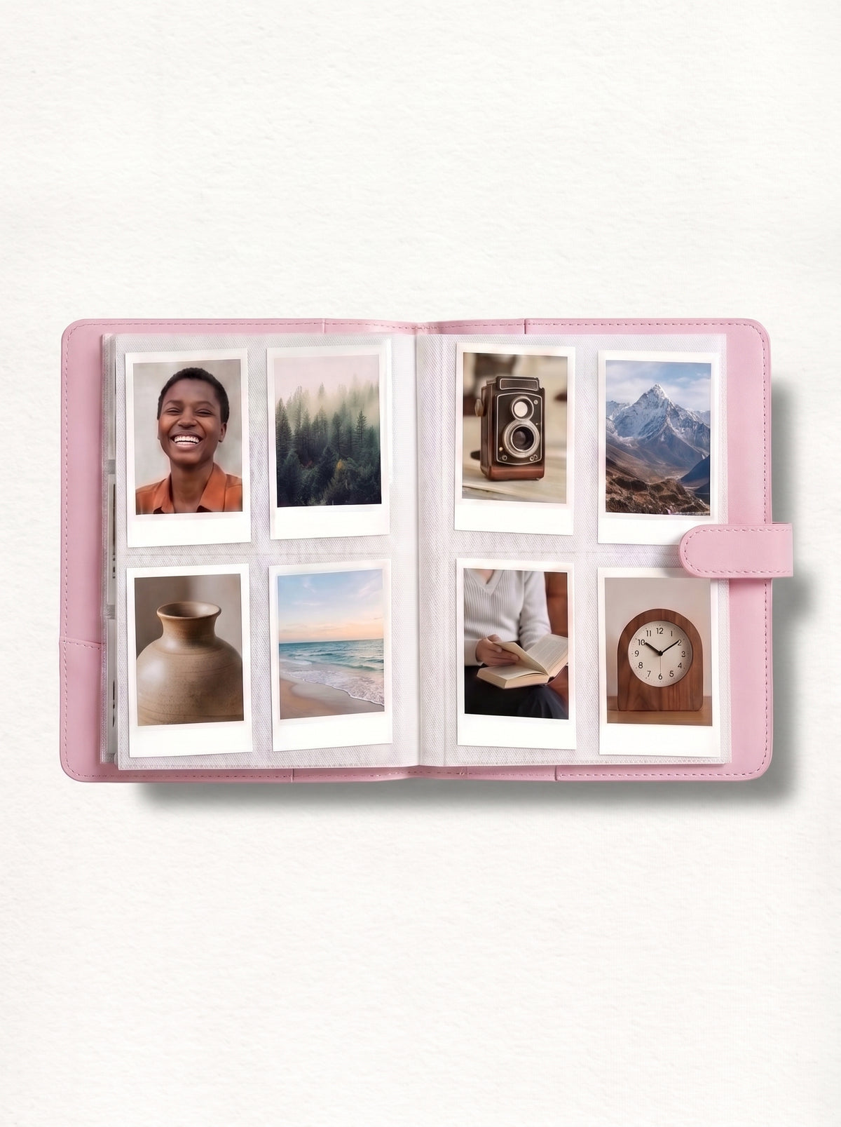 Dot Memory Folio 256 Photo Organizer Album For Instax Mini And Polaroid 2X3 - Blossom Pink
